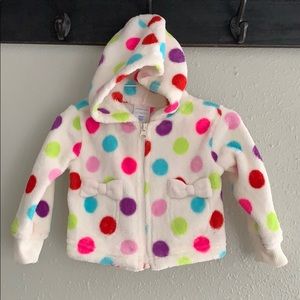 Wonder Kids Polka Dot Fleece Jacket - 12 months